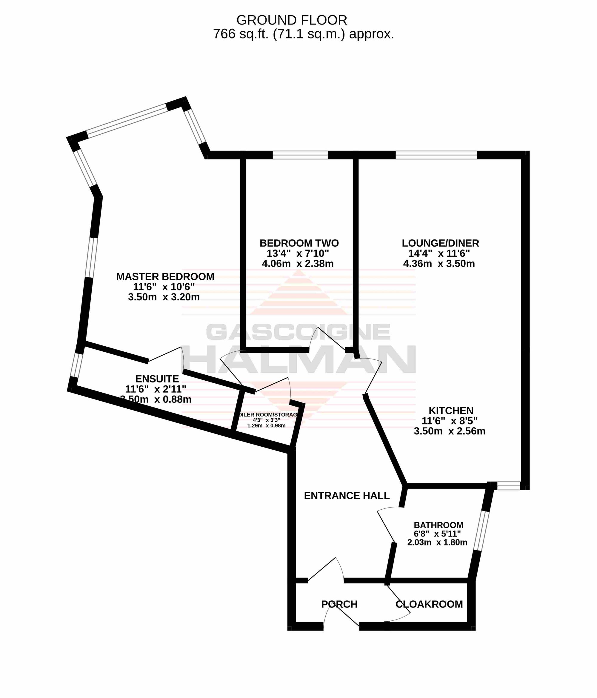 Apt 10, The Courtyard, Sale floorplan