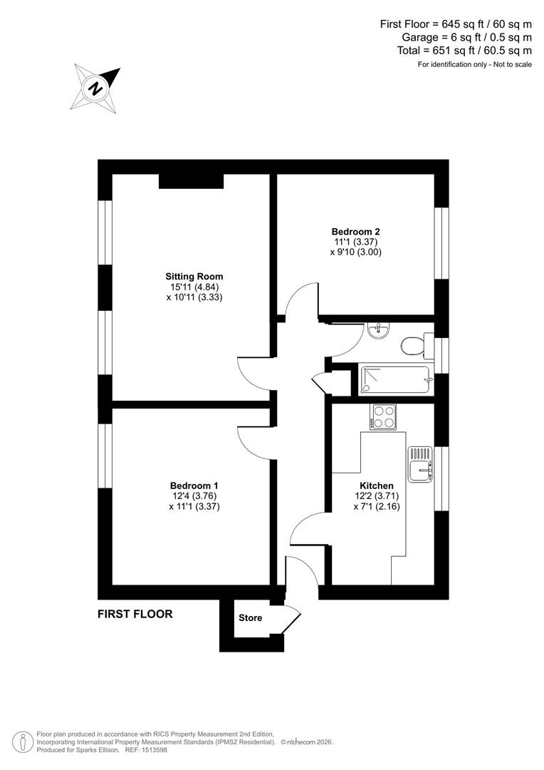 196, Hiltingbury Road, Chandler's Ford floorplan