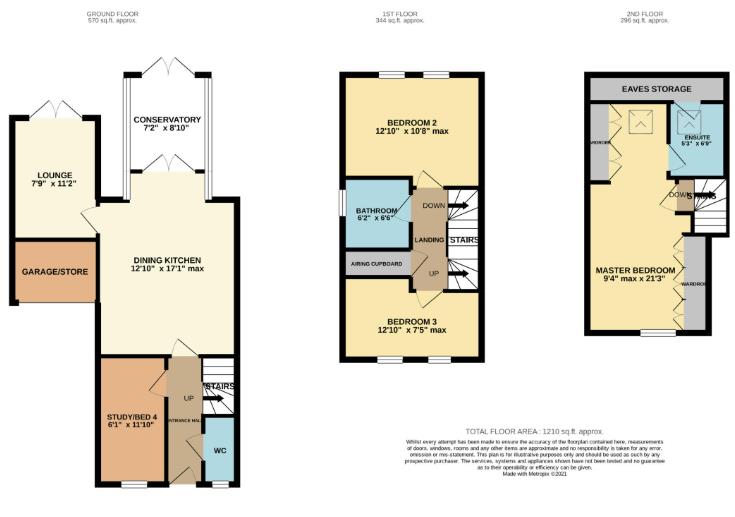 19, Burleigh Rise, Newark floorplan