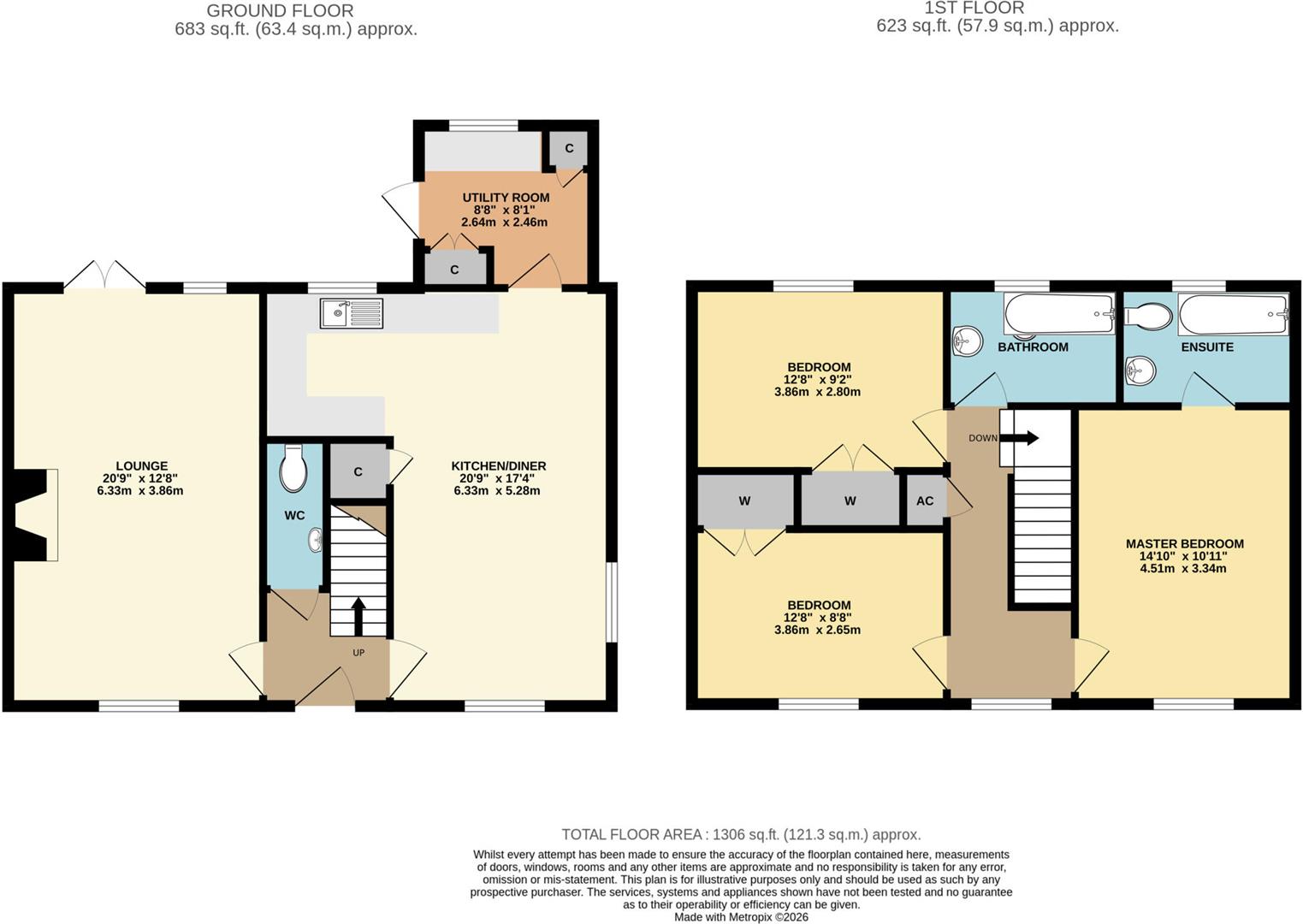1 Woodroffe Villas, Woodroffe Villas, Lyme Regis floorplan