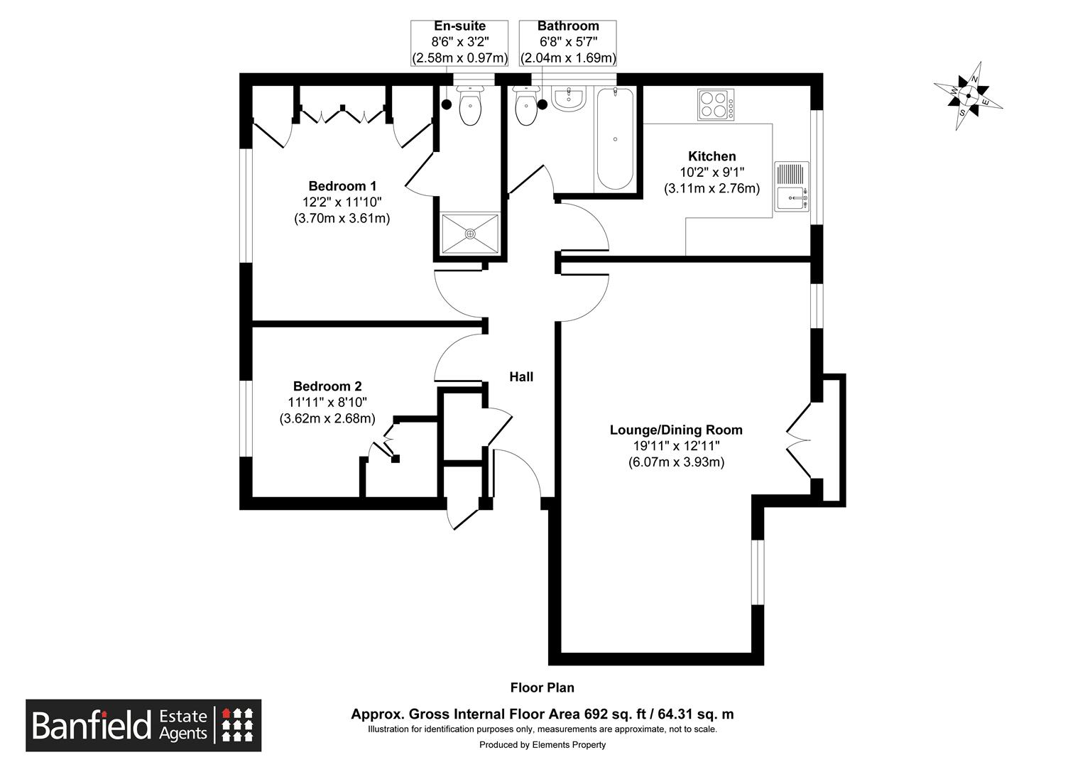 17 Mayvern Court, Eridge Road, Crowborough floorplan