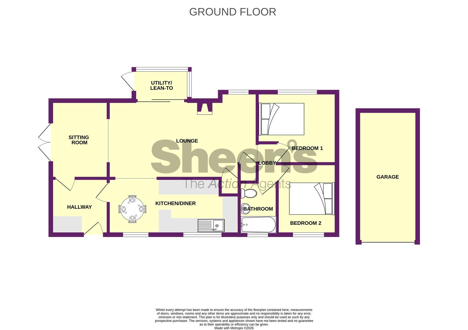 5, Bishops Gardens, Seawick, St. Osyth floorplan