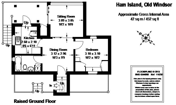 1 Bedrooms Bungalow to rent in Ham Island, Old Windsor, Windsor SL4