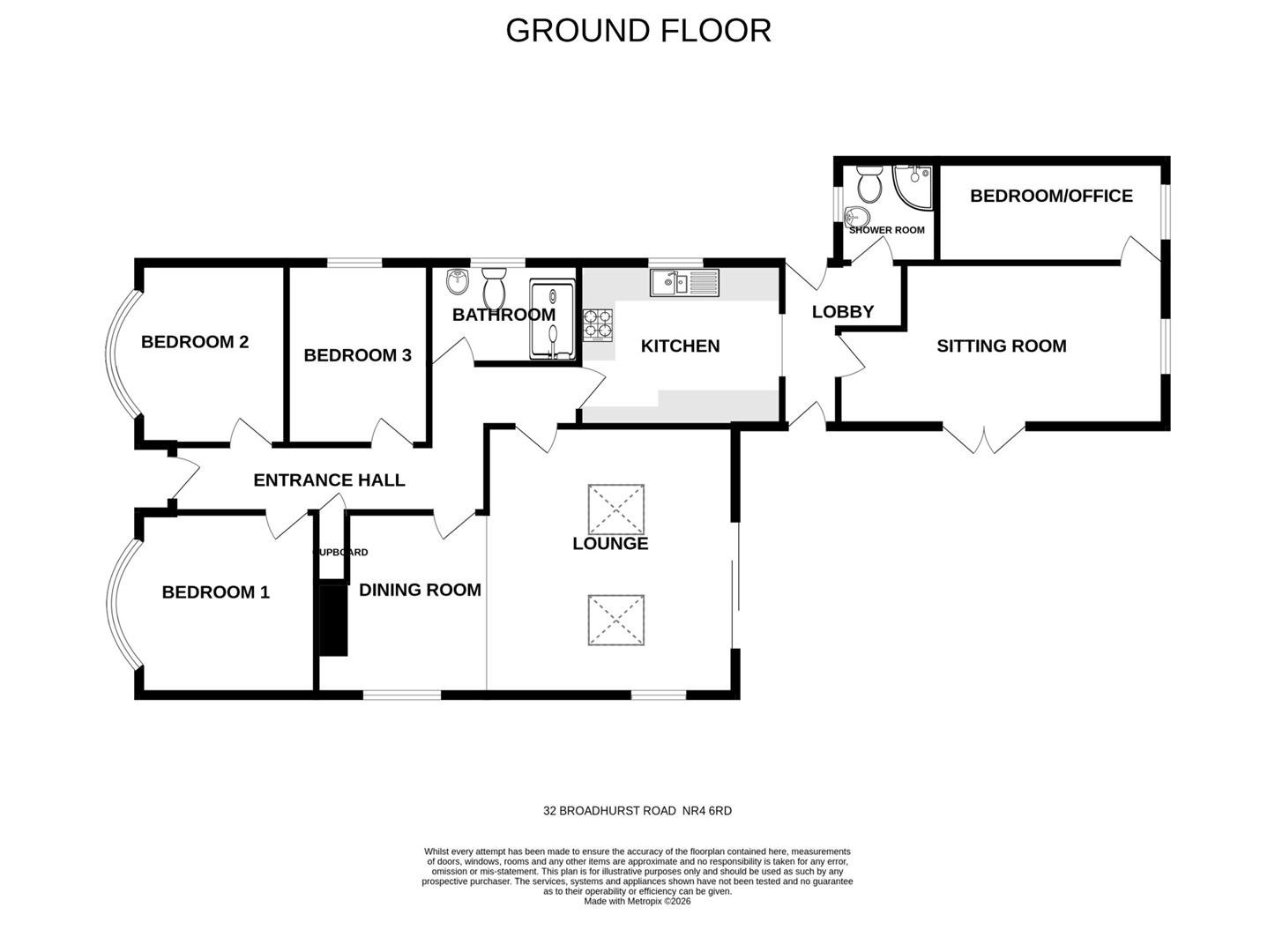 32, Broadhurst Road, Norwich floorplan