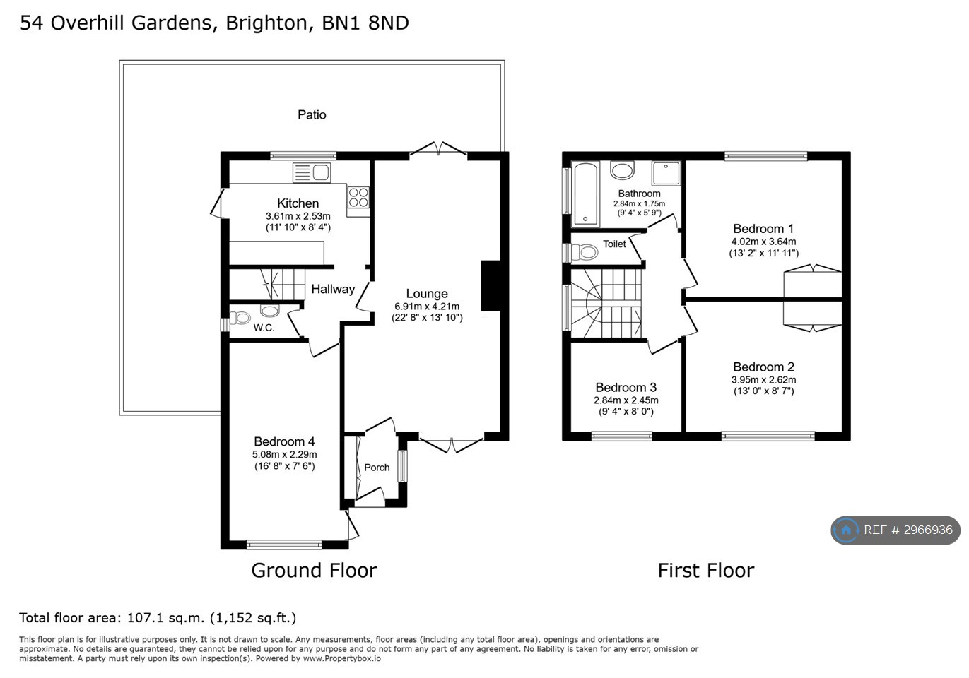 Overhill Gardens, Brighton floorplan