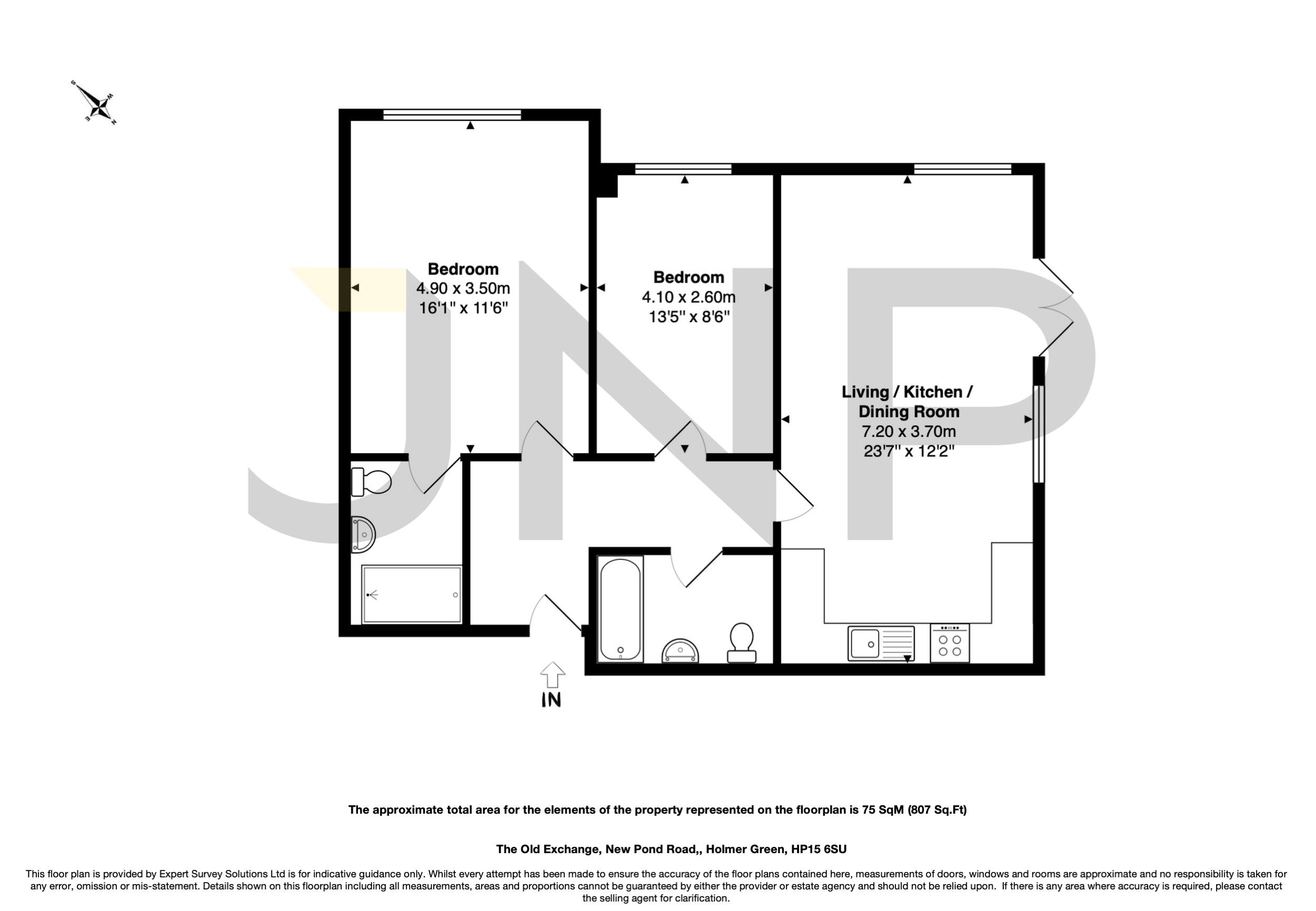 Flat 3, The Old Exchange,, New Pond Road, High Wycombe floorplan