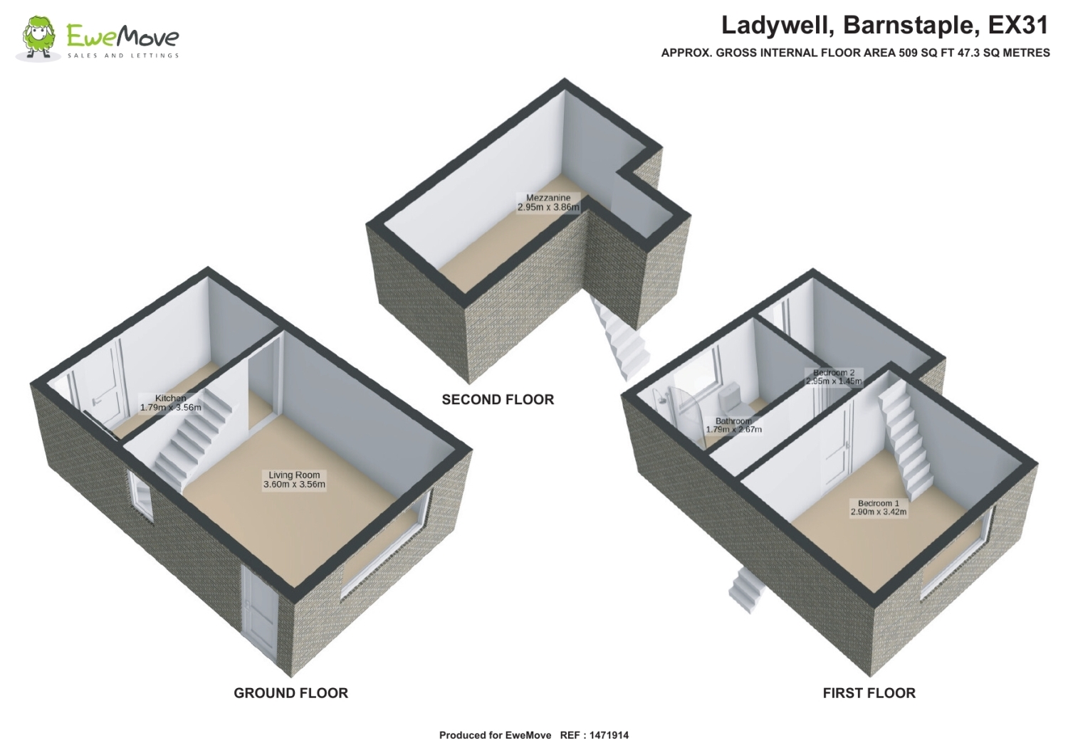 11, Ladywell, Barnstaple floorplan