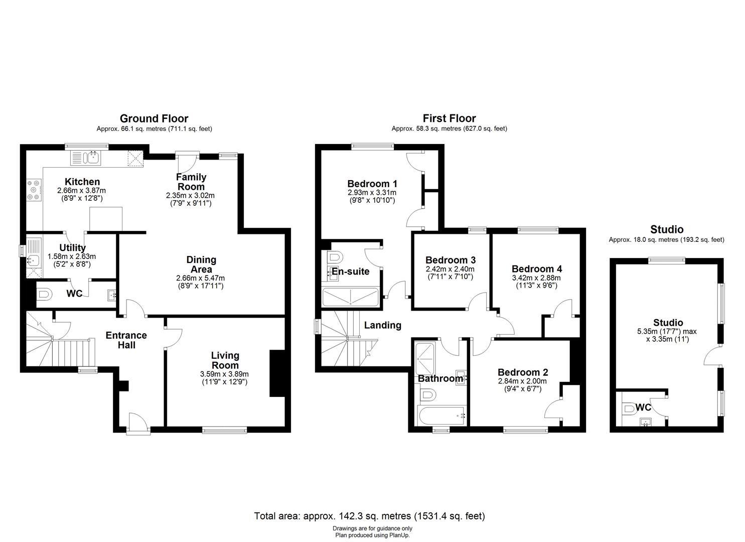 57, Glebe Road, Cambridge floorplan