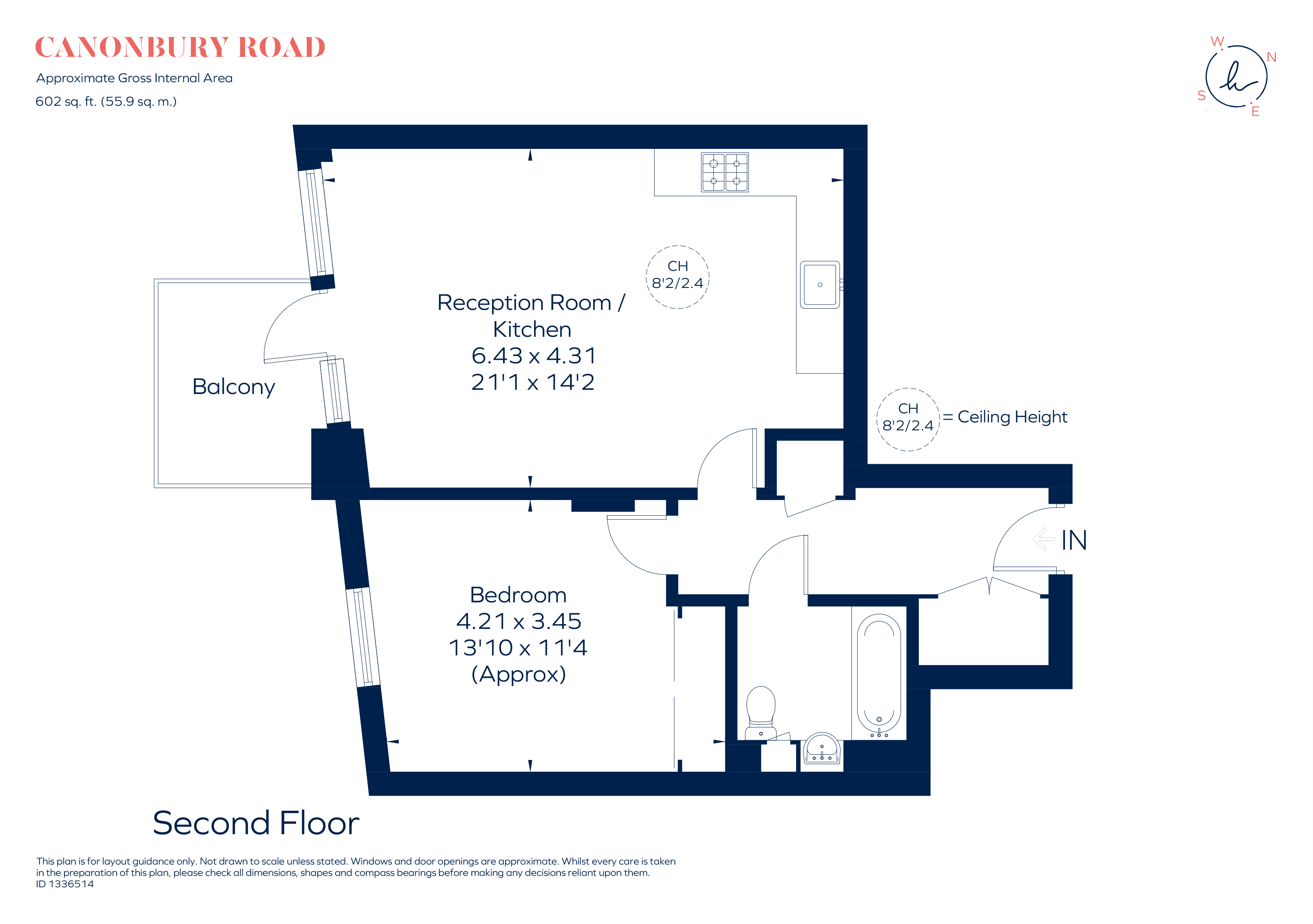 Flat 24, Lewis House, 85, Canonbury Road, London floorplan