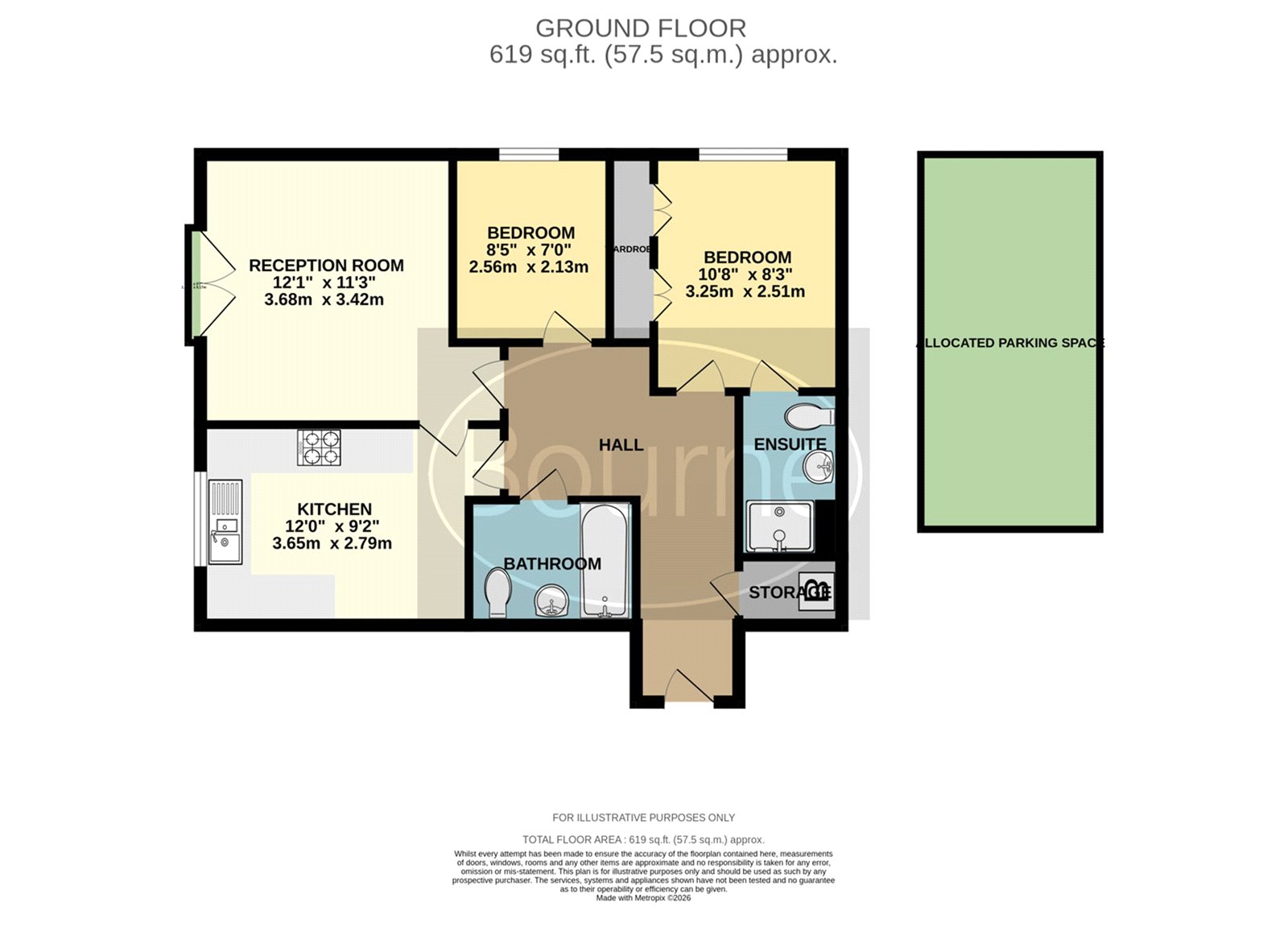 Flat 13, Cavendish Place,, St. Marys Way, Guildford floorplan