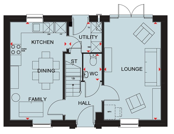 Newton Lane, Newton, Nottingham floorplan