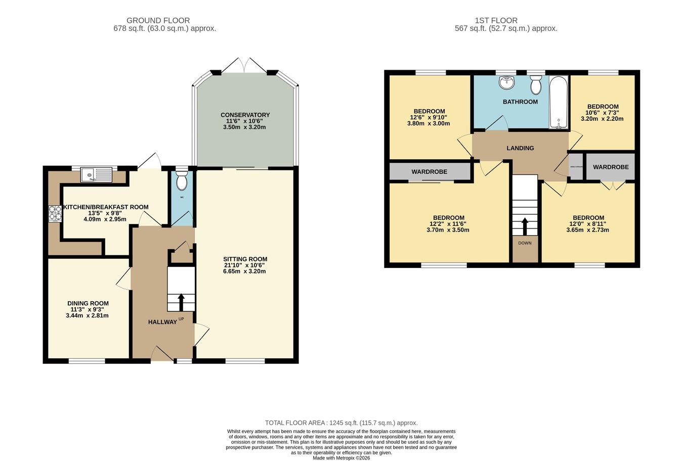 14, Crowhurst Lane, Bexhill-on-Sea floorplan