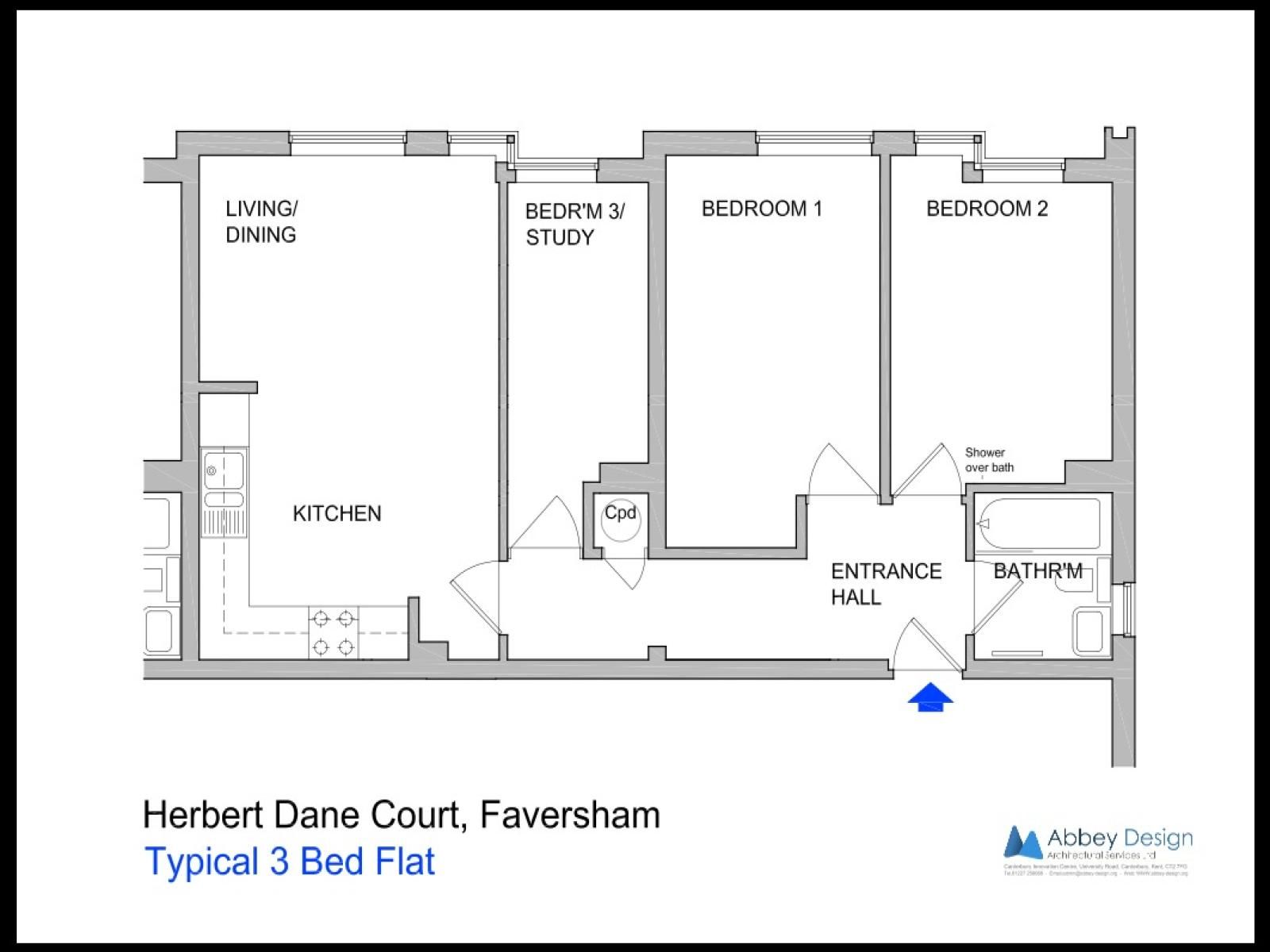 3 Bedrooms Flat to rent in Newton Road, Faversham ME13