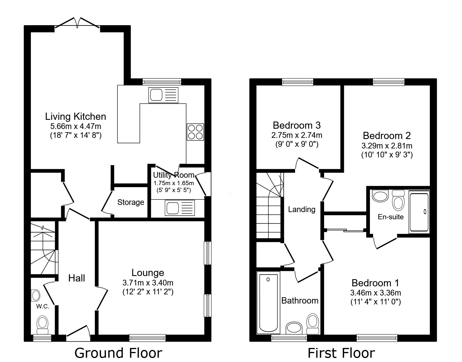 50, Newton Abbot Way, Bourne floorplan