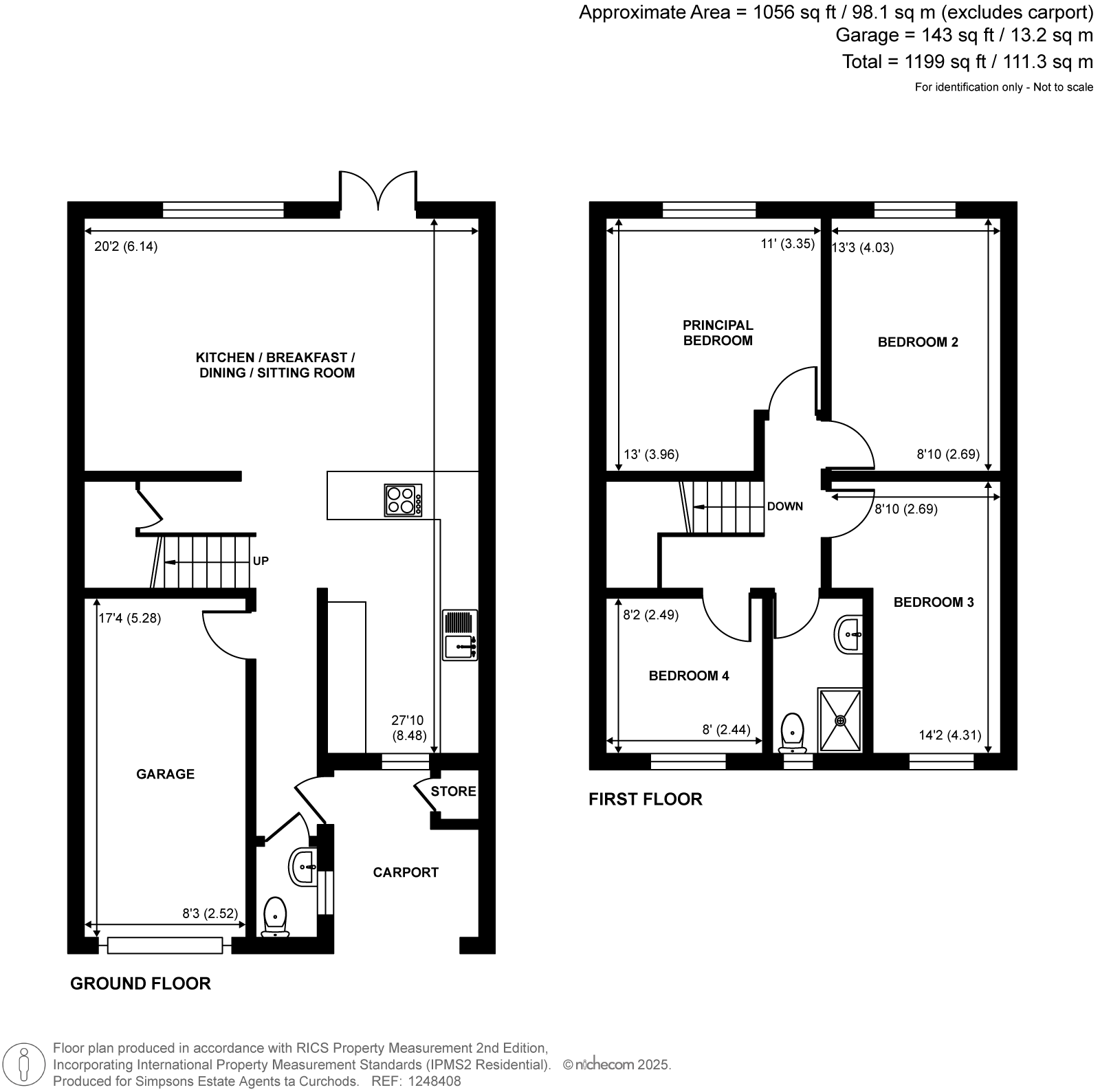 51, Green Lane Close, Byfleet floorplan