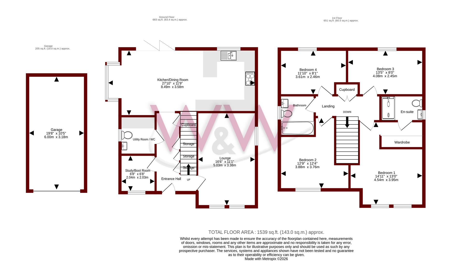 10, Campion Road, Curbridge floorplan