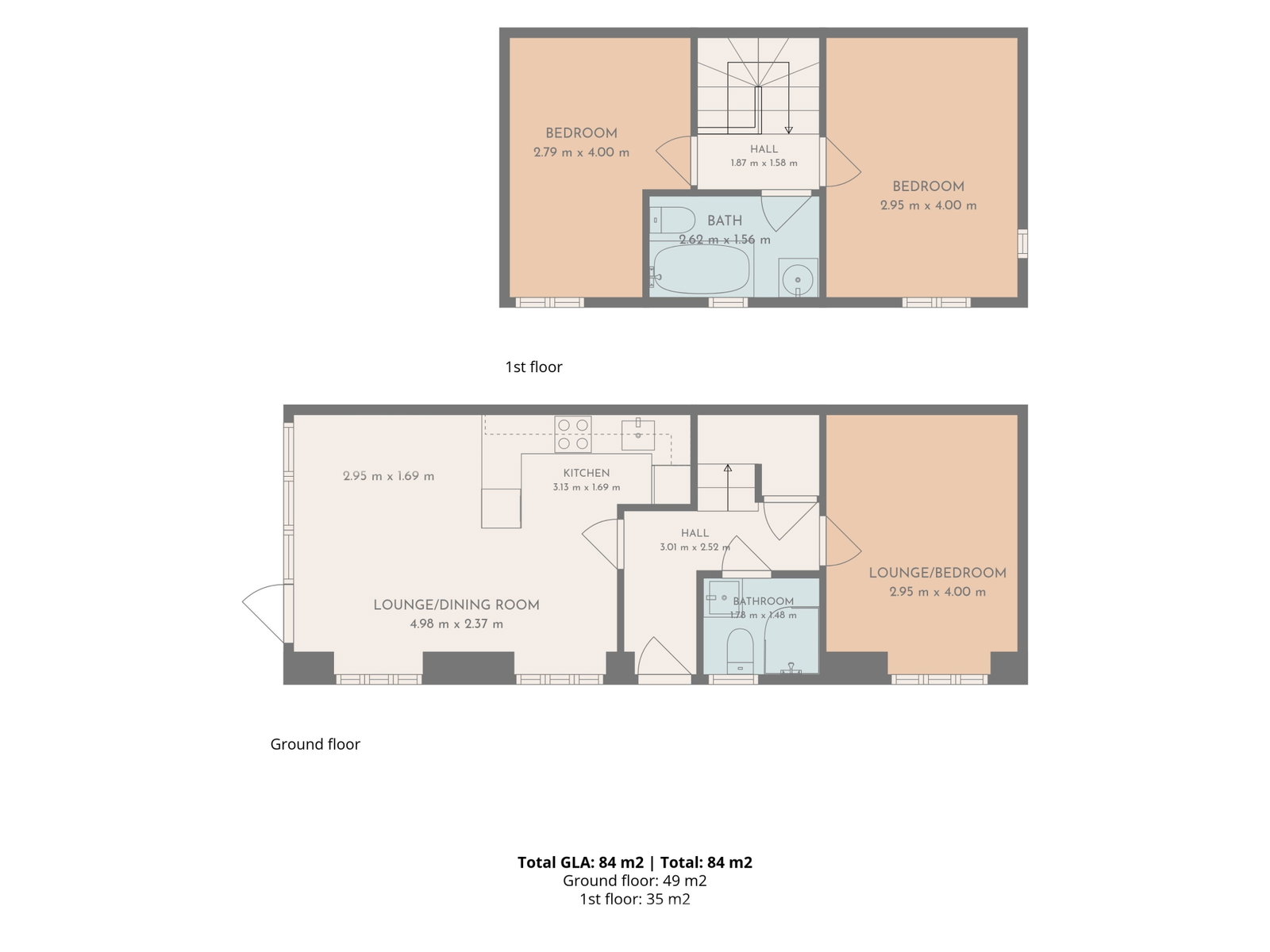 2a, Norman Road, Broadstairs floorplan