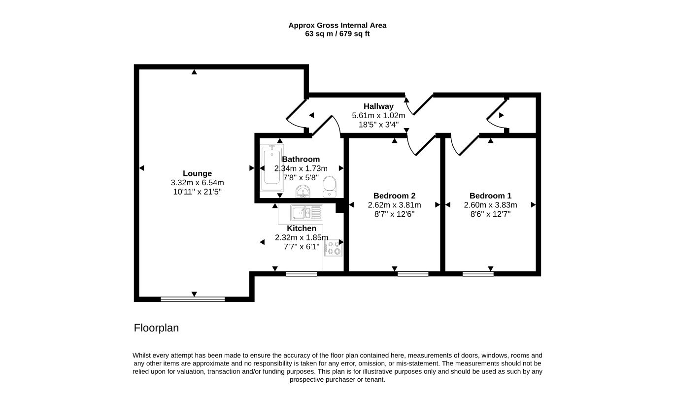 5, James Court, Pontefract floorplan