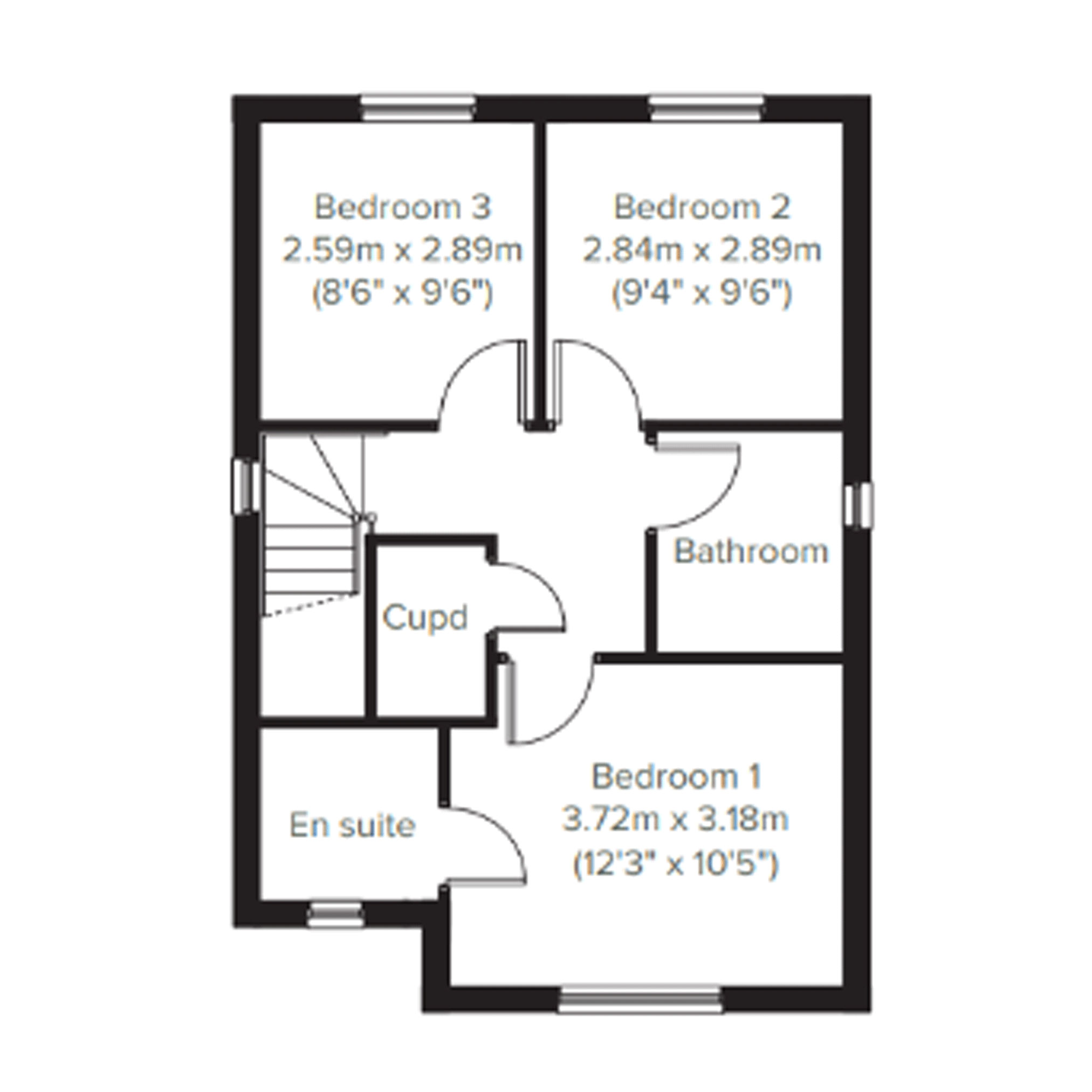 128, Cholstrey Road, Leominster, Herefordshire floorplan