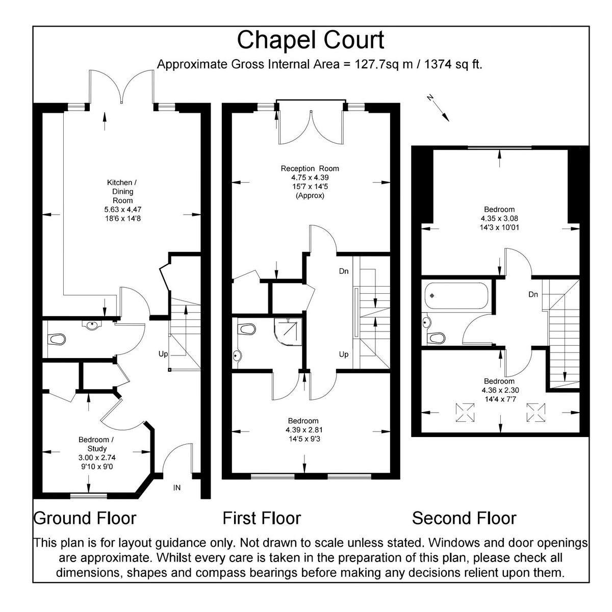 2 Chapel Court, 437, Luton Road, Harpenden floorplan