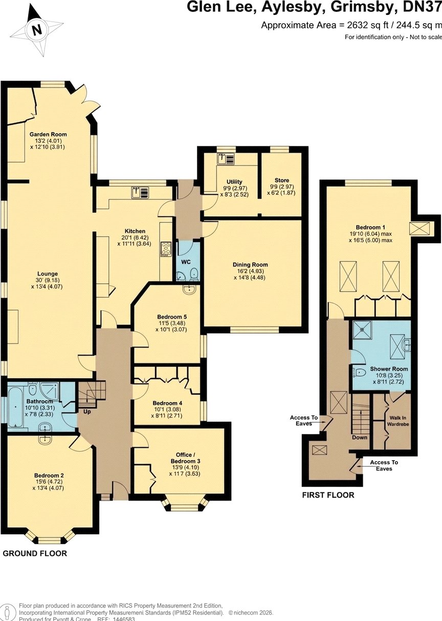 Glen Lee,, Aylesby, Lincolnshire floorplan