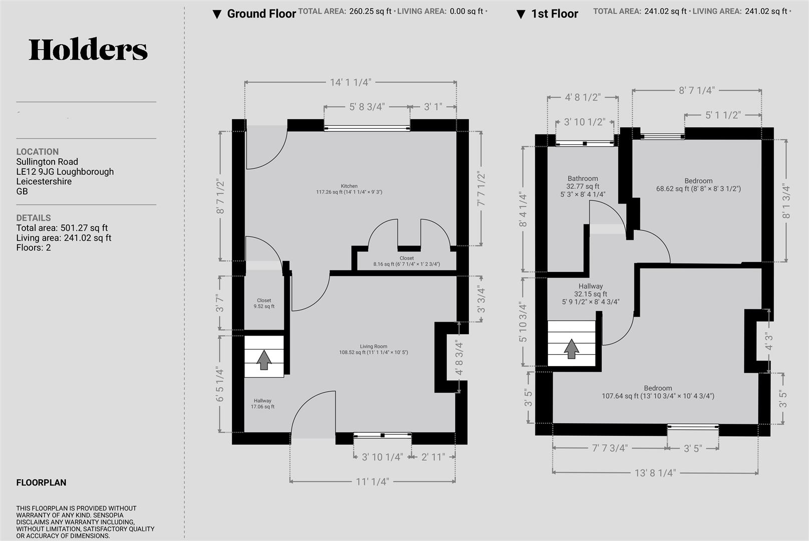 34, Sullington Road, Loughborough floorplan