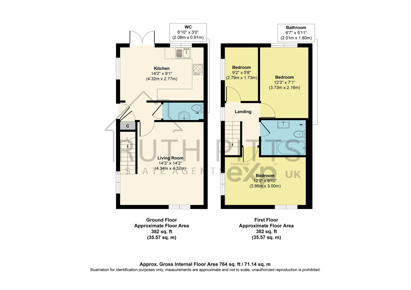 12, Woodland Walk, Pontefract floorplan