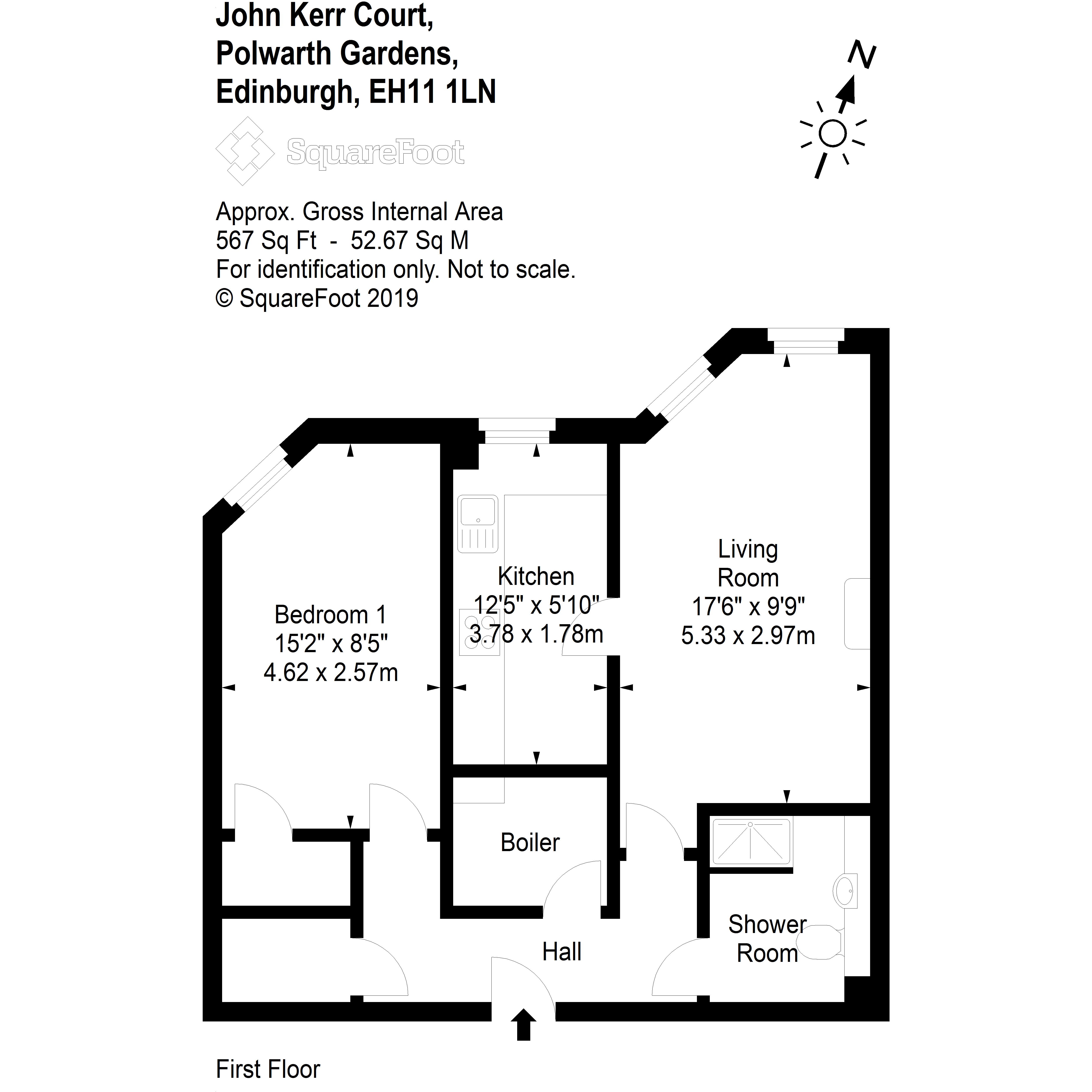 1 Bedrooms  for sale in 42/10 John Ker Court, Polwarth Gardens EH11