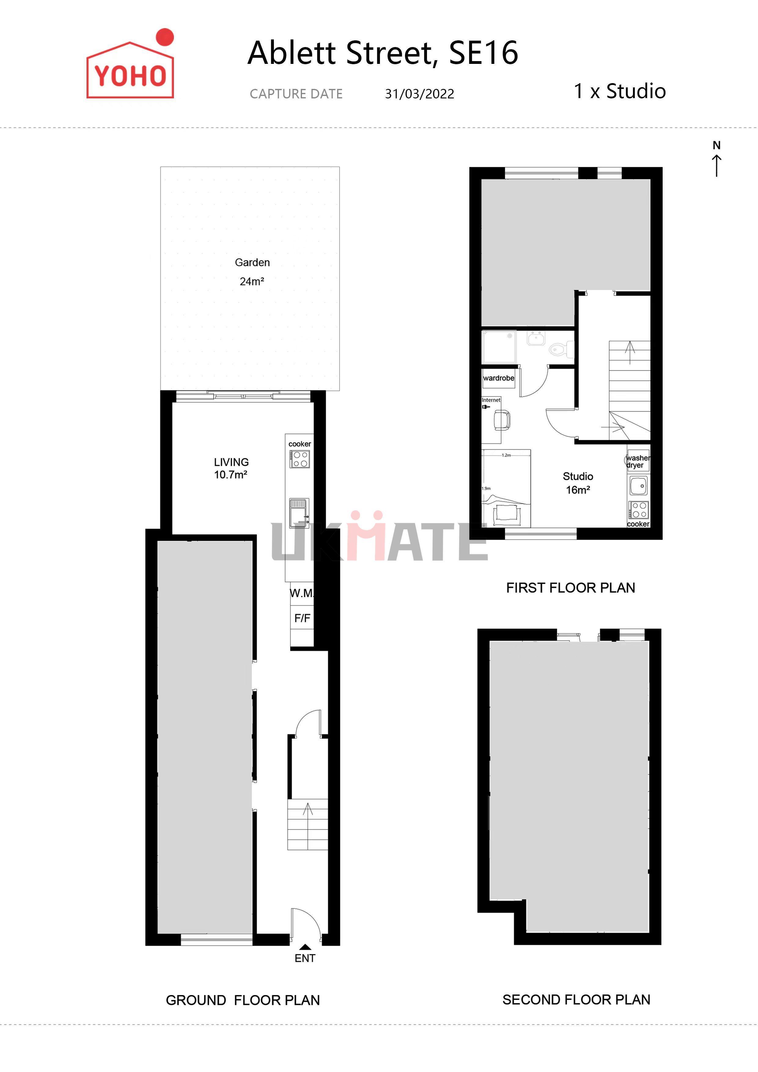 13, Ablett Street, London floorplan
