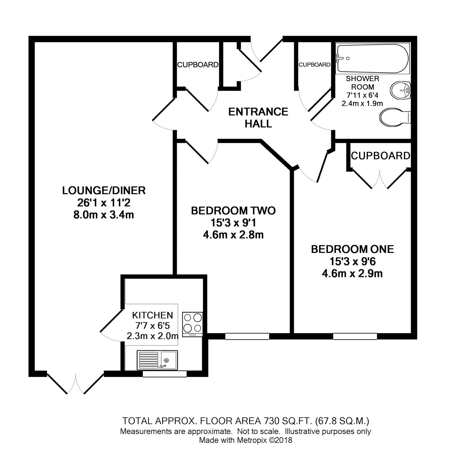 2 Bedrooms Flat for sale in Jubilee Court, Commercial Street, Cheltenham, Gloucestershire GL50