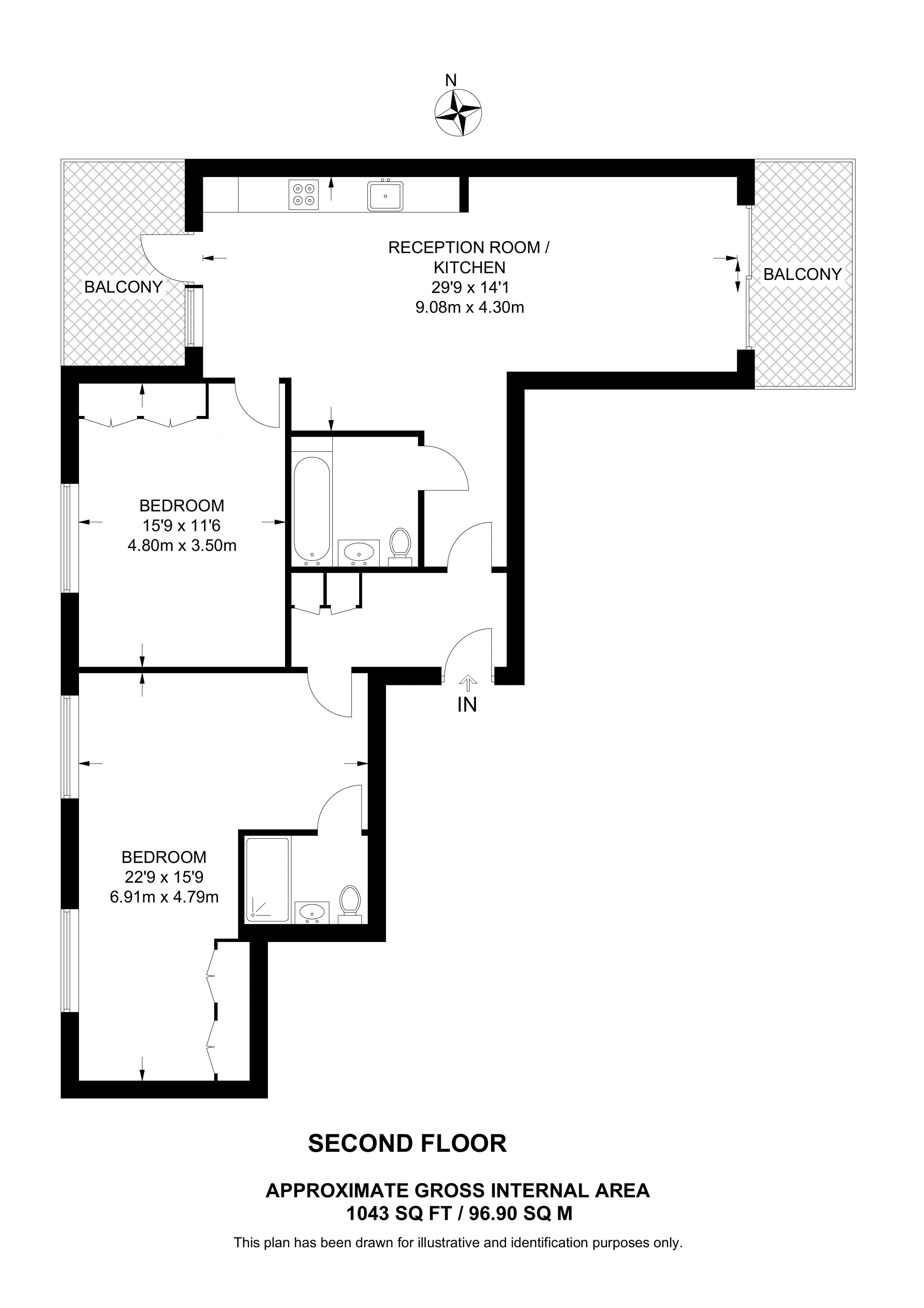 Masthead House, E16, Docklands floorplan