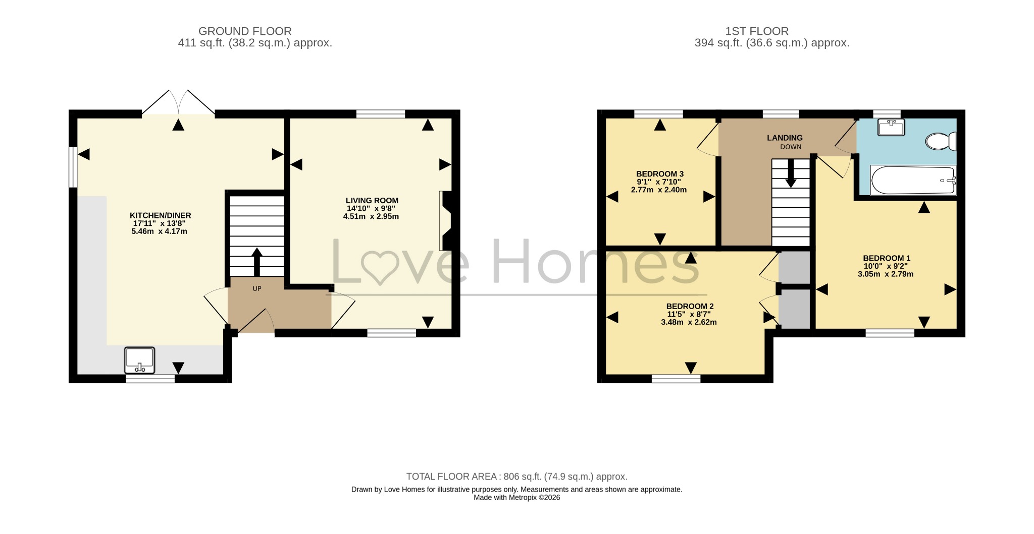 24, The Crescent, Central Bedfordshire floorplan