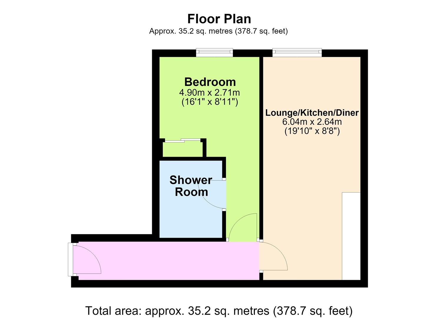 Flat 8, 48, Chapel Road, Worthing floorplan
