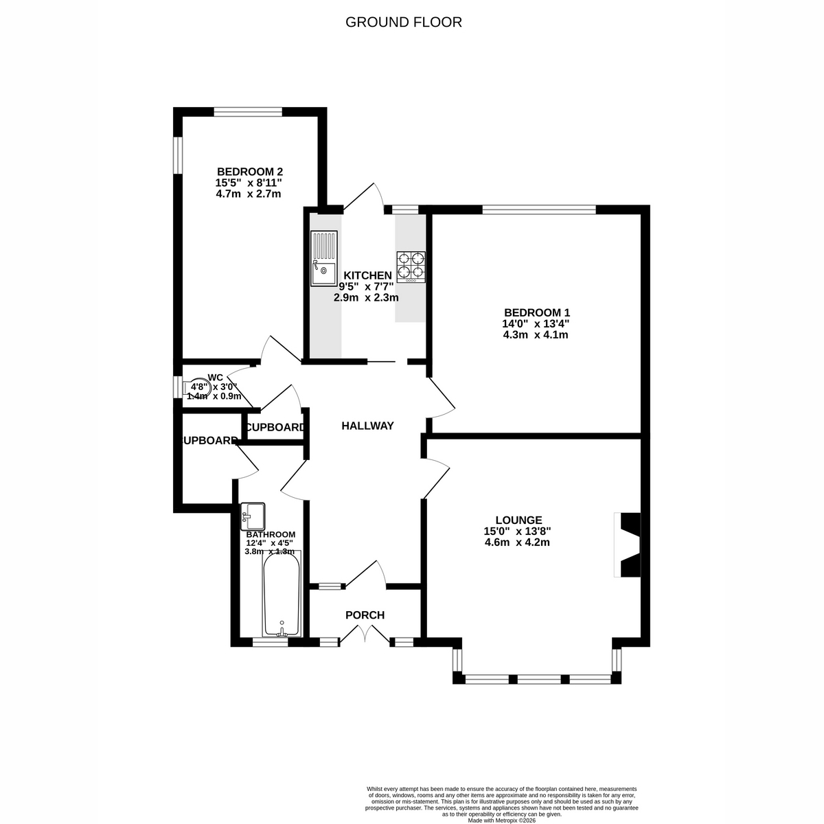 30, Pevensey Road, Worthing floorplan