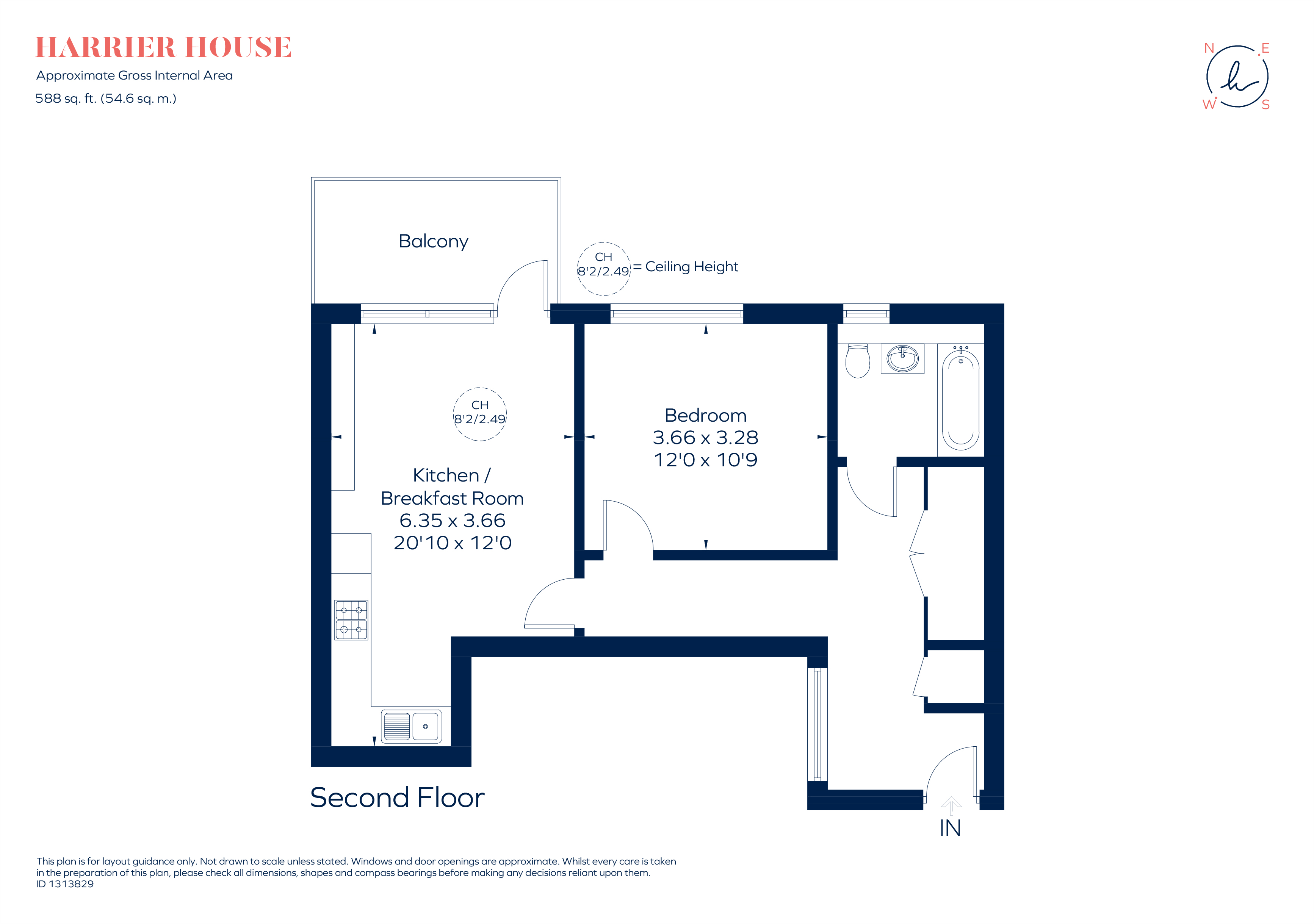 24, Harrier House, 5, Antoinette Close, Kingston Upon Thames floorplan