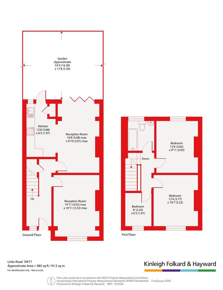 205, Links Road, London floorplan