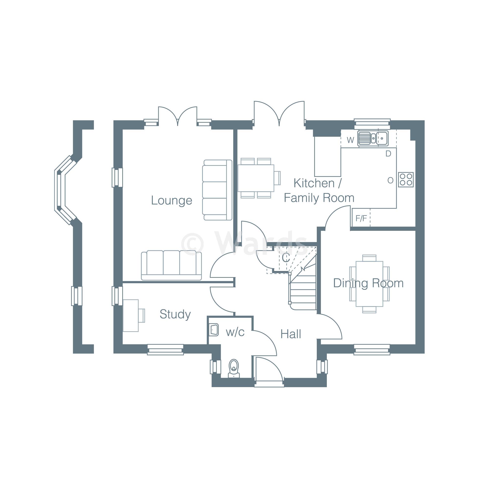 The Maxwell, Wellington Gardens, Cross Road, Deal floorplan
