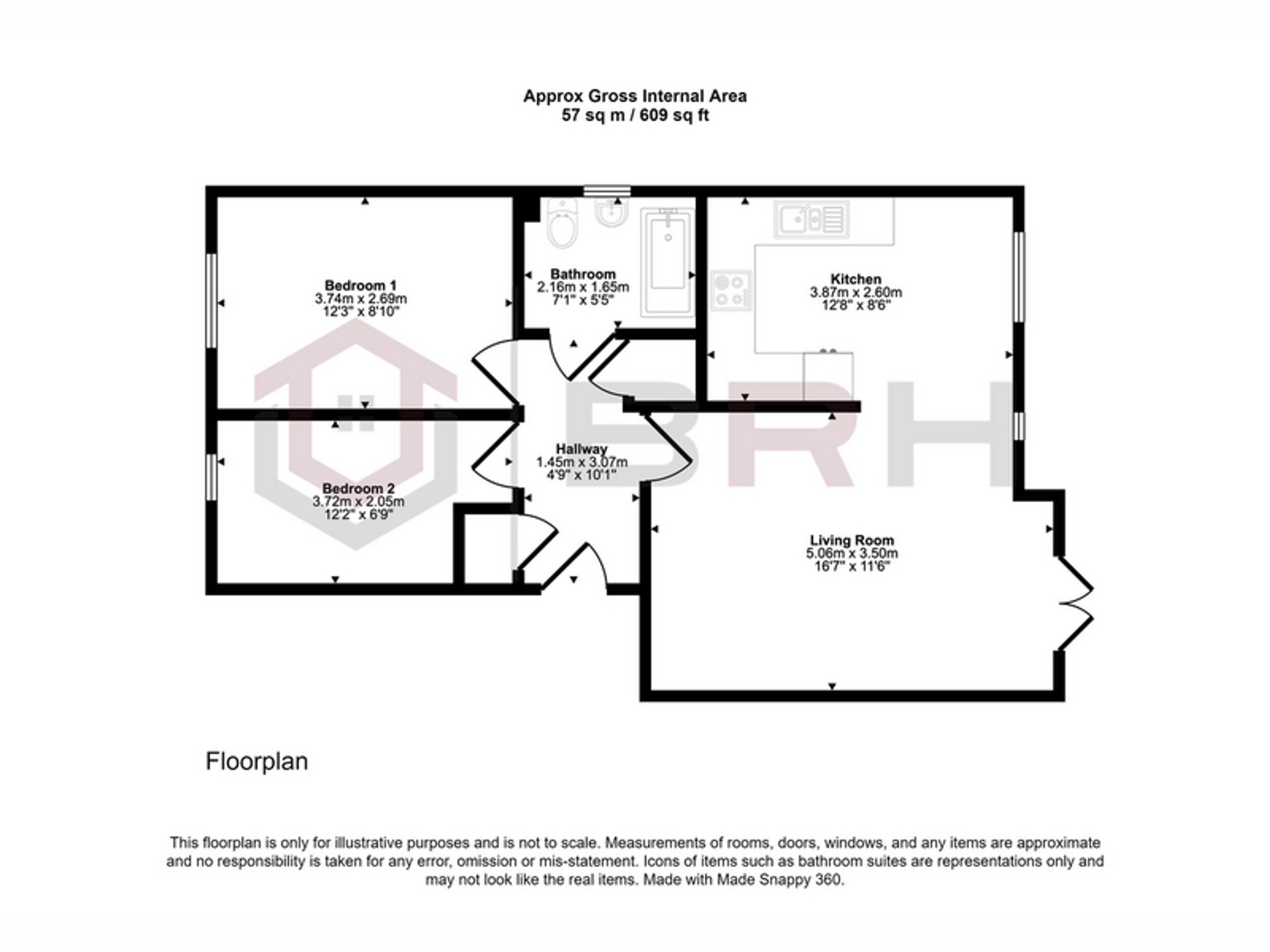 15, Grangefield Court, Doncaster floorplan