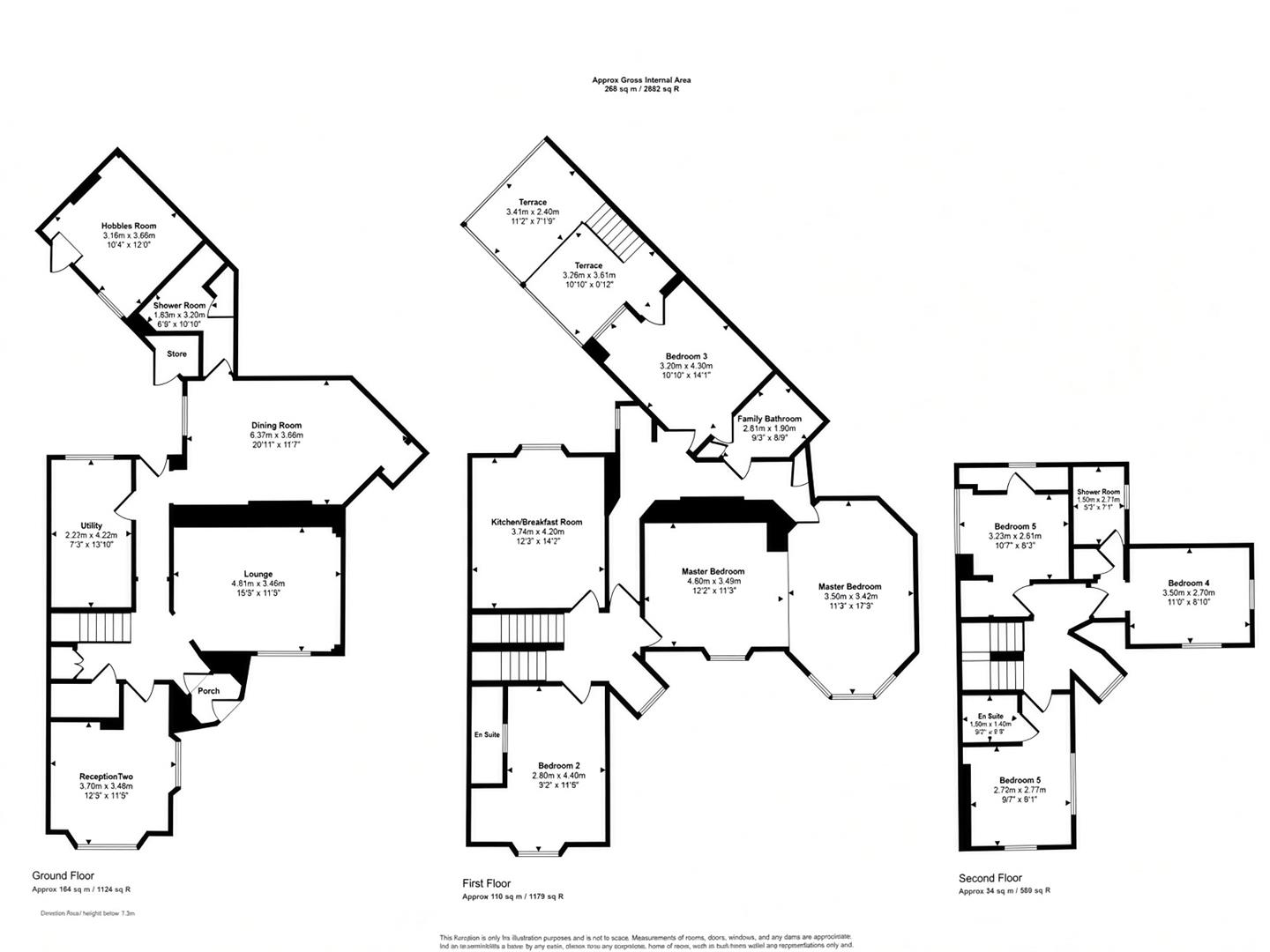 3 The Ferns, St. Lukes Road, Torquay floorplan