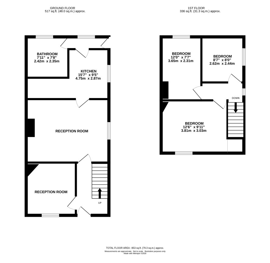1 West Drove North, Walton Highway, Wisbech floorplan