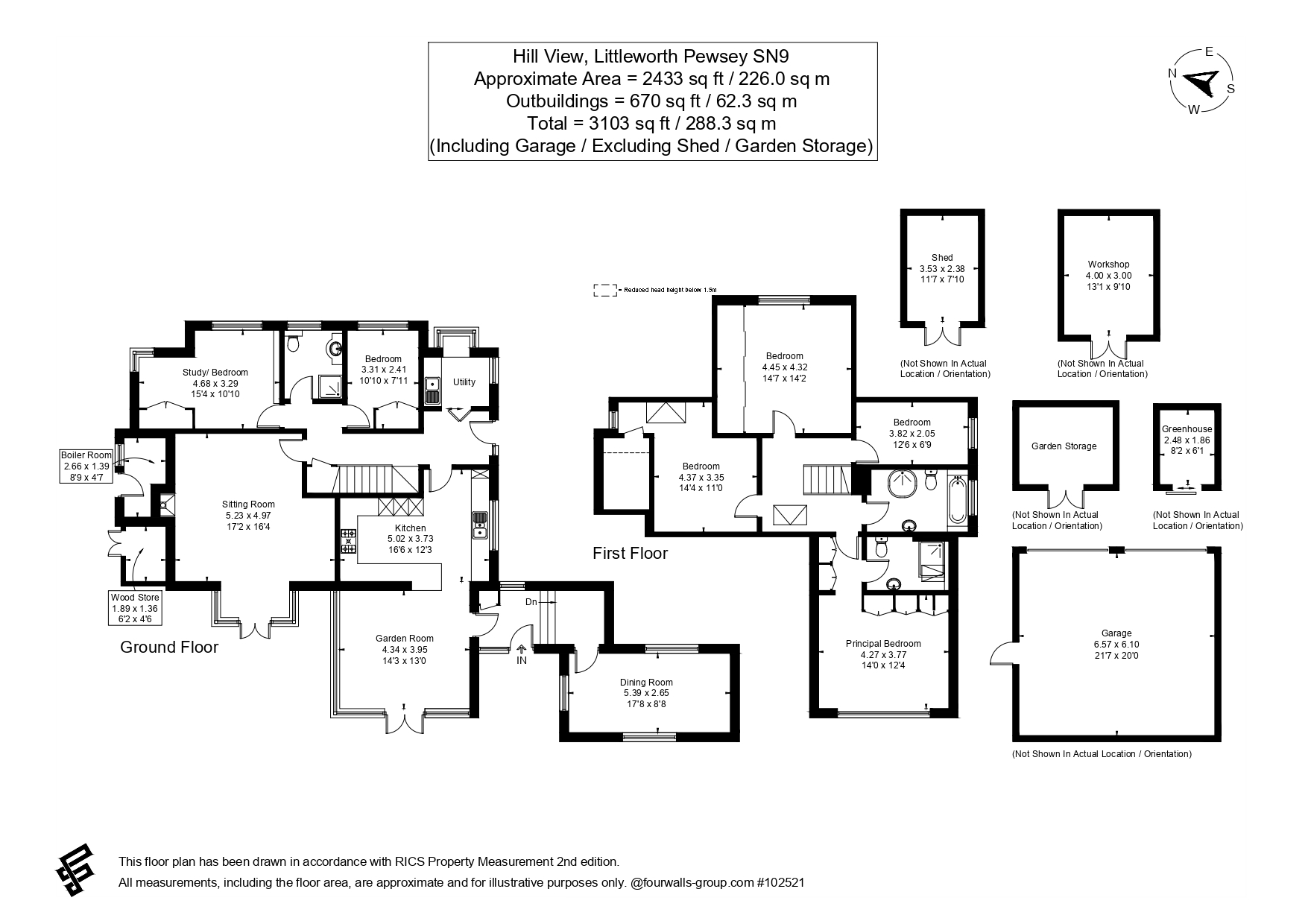 Hill View,, Littleworth, Wiltshire floorplan