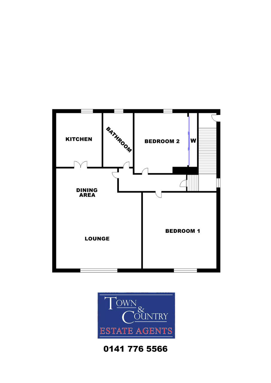 2 Bedrooms Flat for sale in Laurelbank Road, Glasgow G69