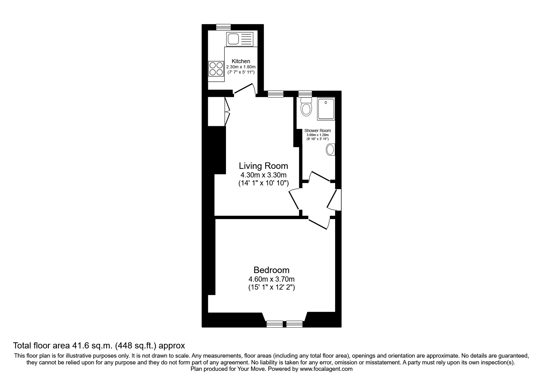 Forth Avenue, Kirkcaldy KY2, 1 bedroom flat for sale 64559952