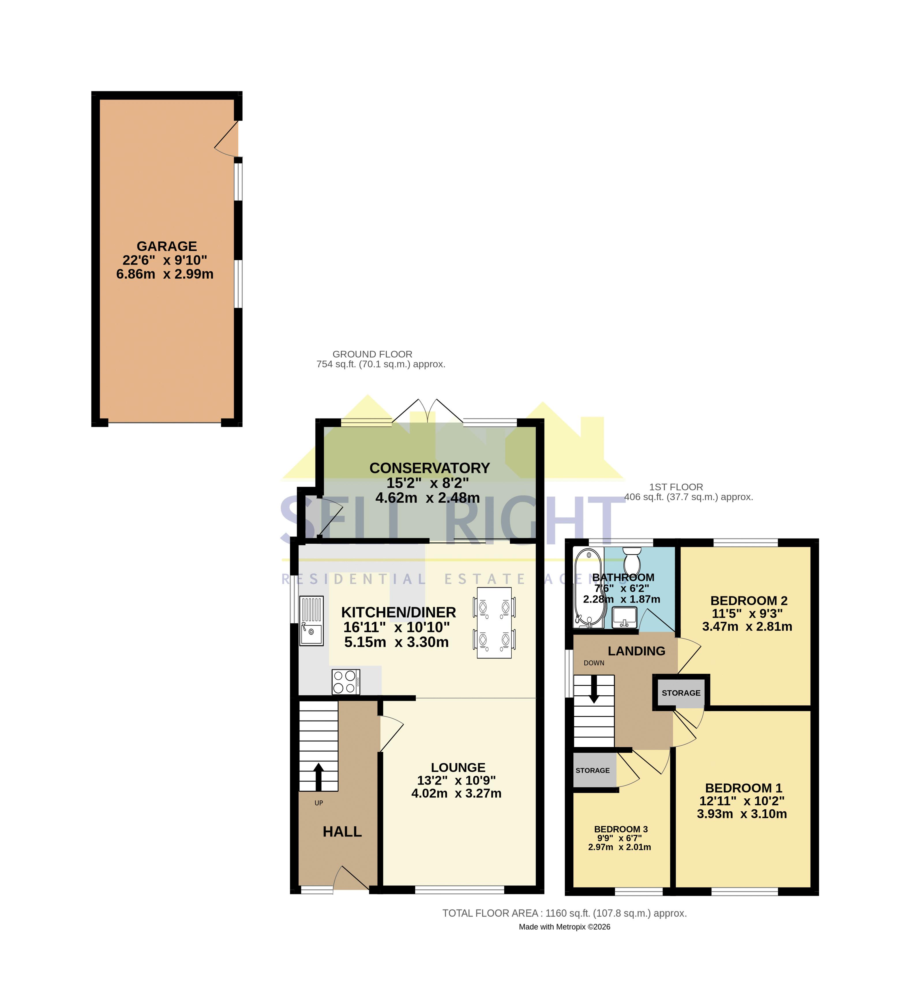 29, Carlton Crescent, Pontypridd floorplan