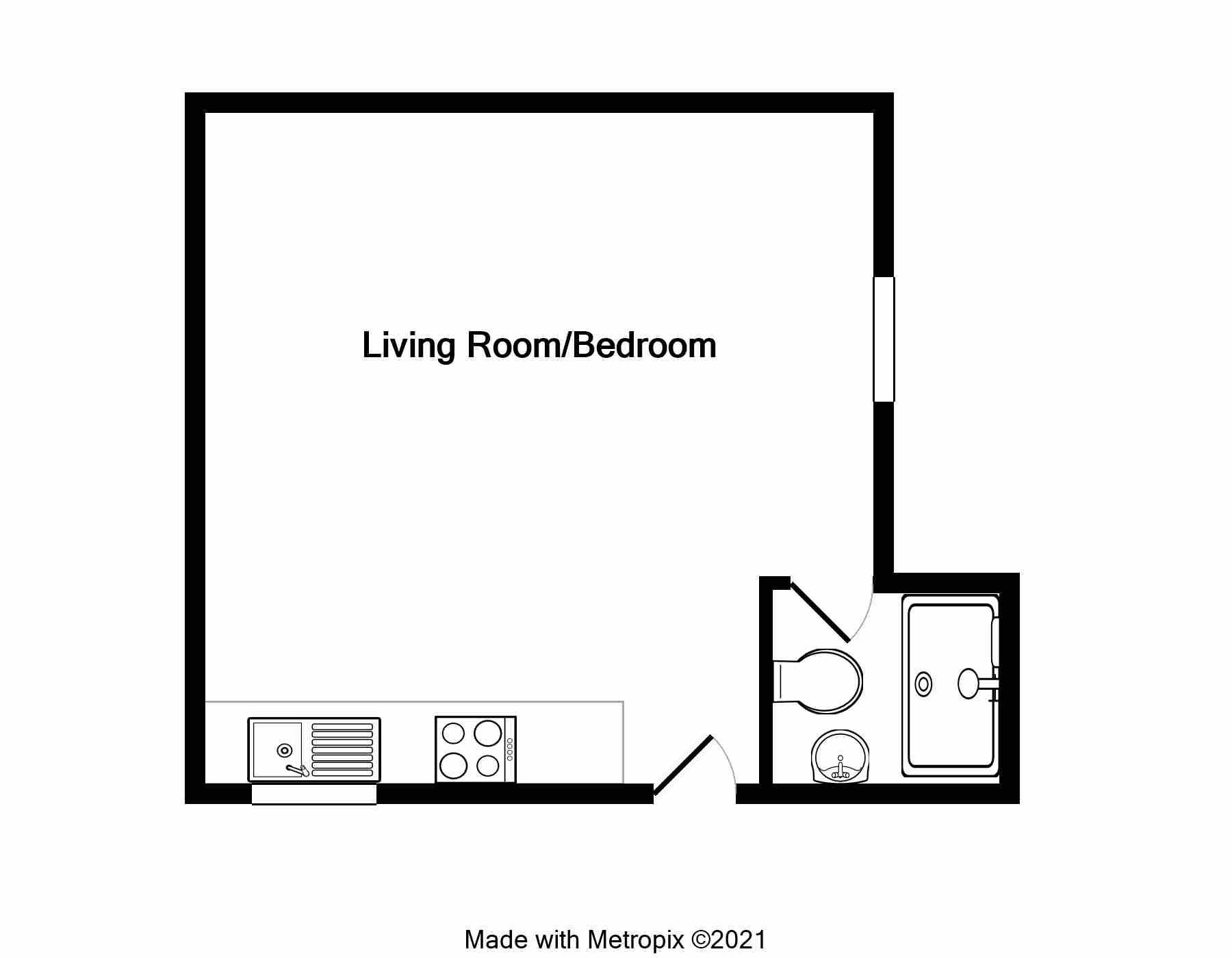 Basement Flat, 26 Mill Street, St Peter Port floorplan