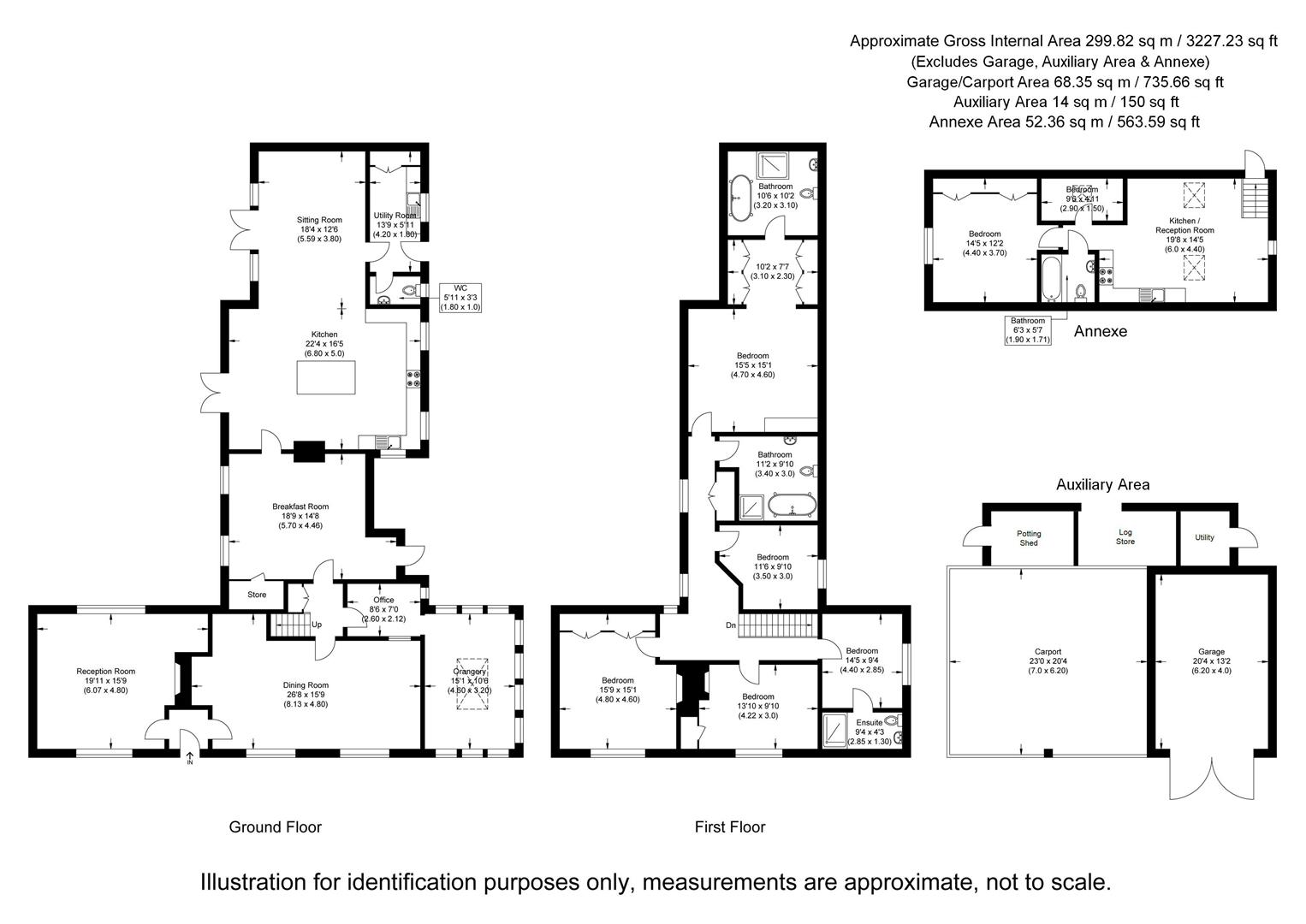 Giffords Farm, Tindon End, Great Sampford floorplan