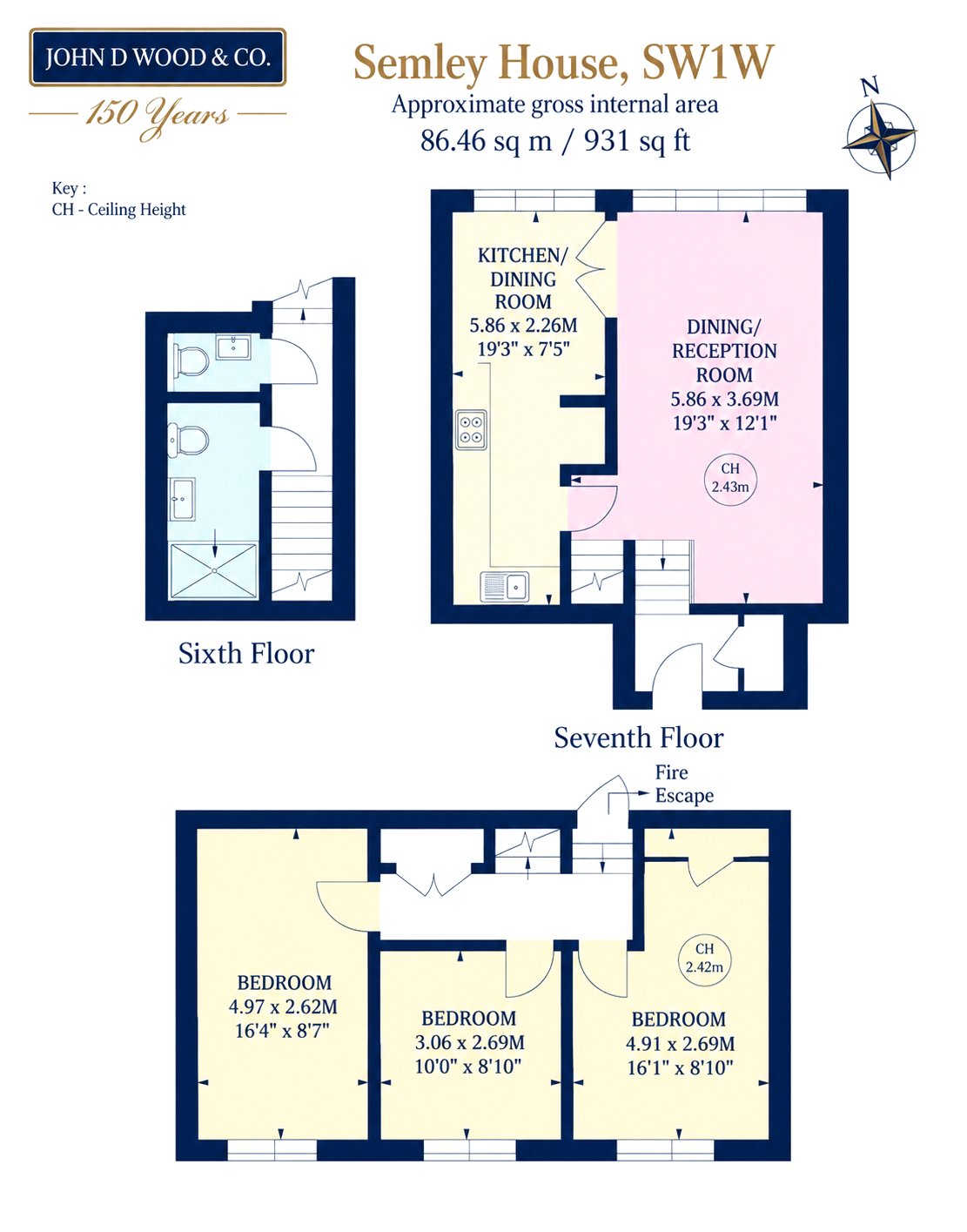 Flat 50, Semley House,, Semley Place, London floorplan