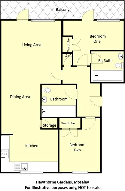 2 Bedrooms Flat for sale in Hawthorne Gardens, Moseley, Birmingham B13