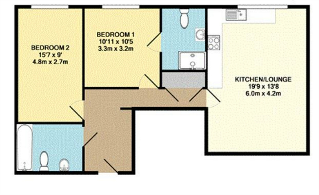 2 Bedrooms Flat to rent in Laleham Road, Staines Upon Thames, Surrey TW18