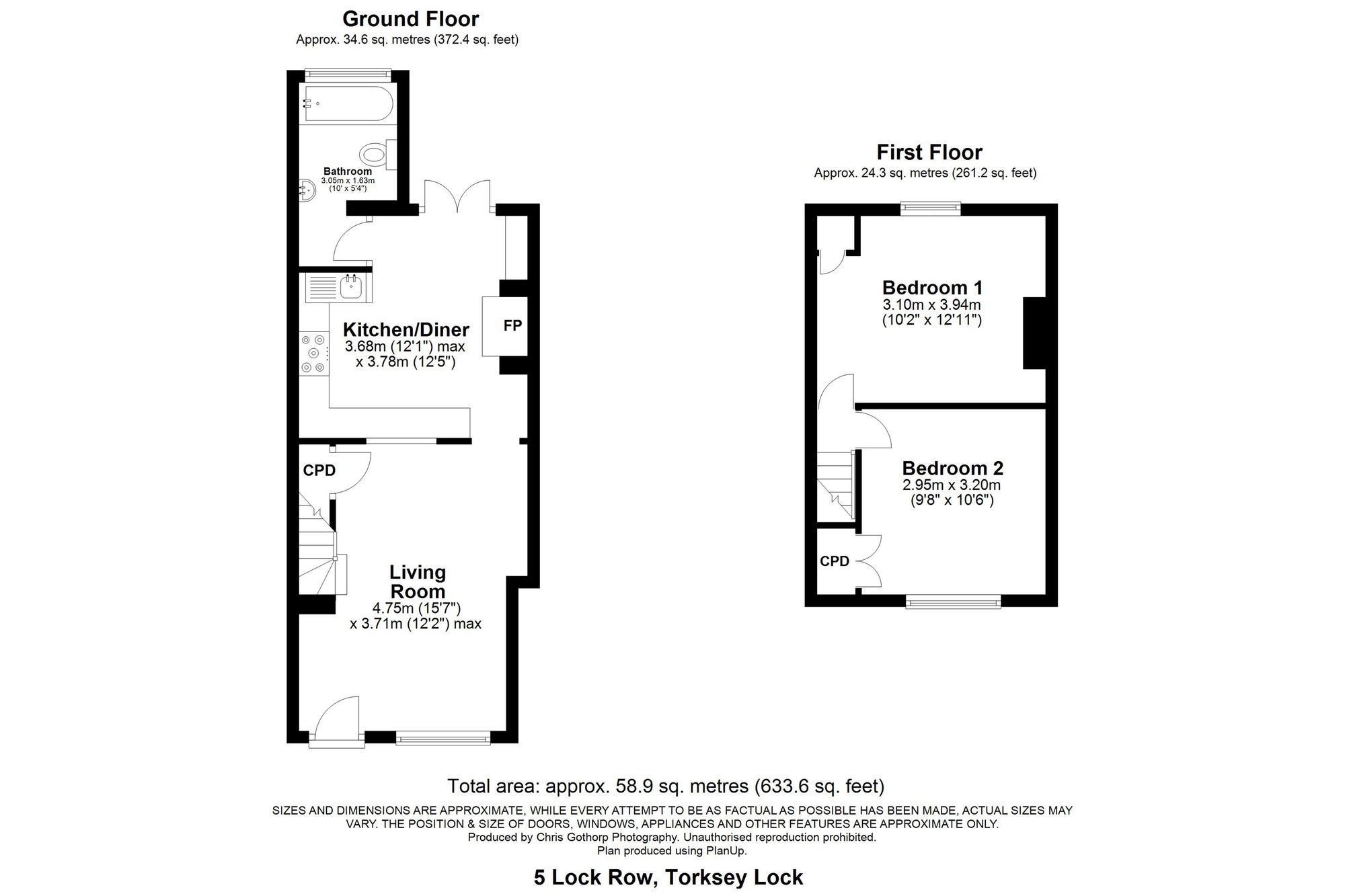 5 Lock Row, Lincoln floorplan
